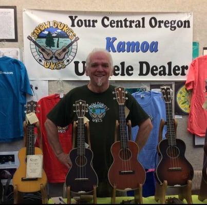 Snow Dukes Ukes and Kamoa ukuleles at Uke U4