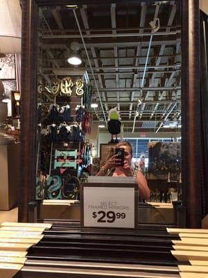 Framed mirrors $29 .lookout!