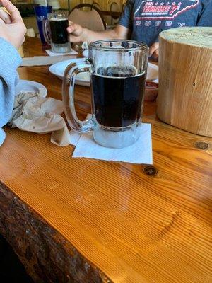 Ice cold root beer on tap