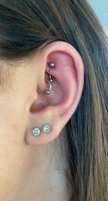 Rook piercing