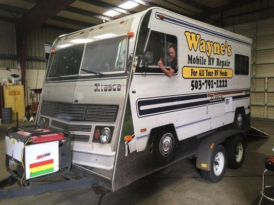 Wayne's Mobile RV Service, a complete shop on wheels!