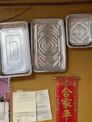 Party Platters Medium:  $38 chow mein $38 Rice $38 Veggies $55 Sweet & sour  $1.10/piece of chicken