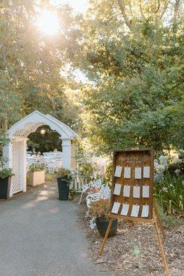 Ardenwood table numbers display