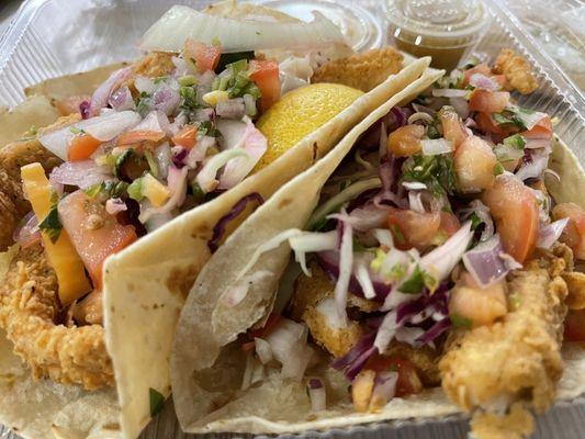 Fish tacos from express