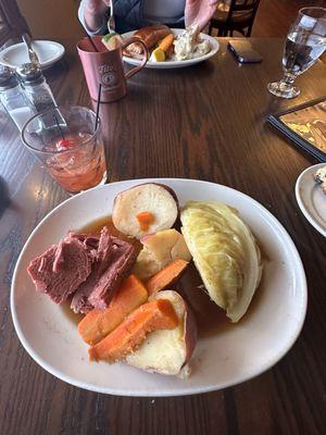 Corned beef and cabbage for St Pattys Day