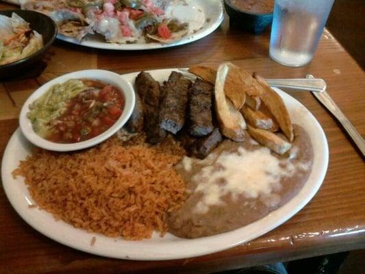 carne asada plate