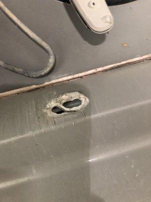 Dishwasher GE door damage