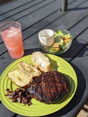 Grilled Blackened Ribeye Steak