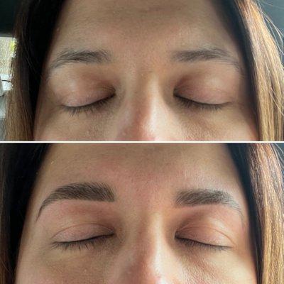 Brows - Wax & Tint - Before & After