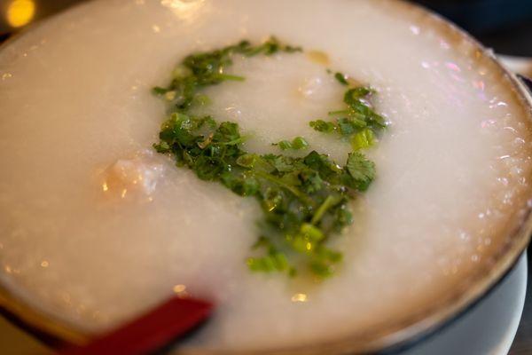 Congee (Pork and Century Egg underneath)