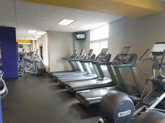 Don't let the rain ruin your progress in fitness! Come and get your cardio work out on our ellipticals or treadmills.