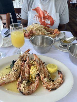 2lb lobster and langostino saffron.