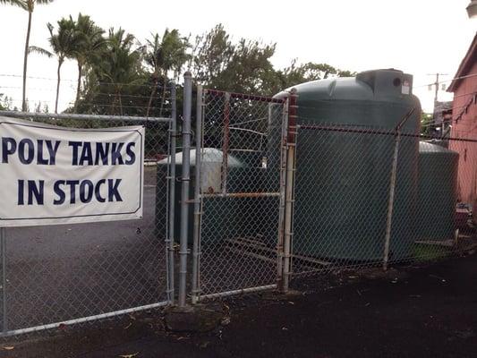 Tanks in the yard