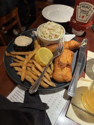 My husband's fish and chips