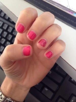 Shellac manicure $37 + tip