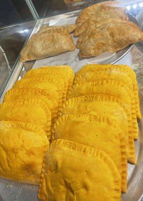 Beef Patty, 
Beef empanadas 
Chicken empanadas