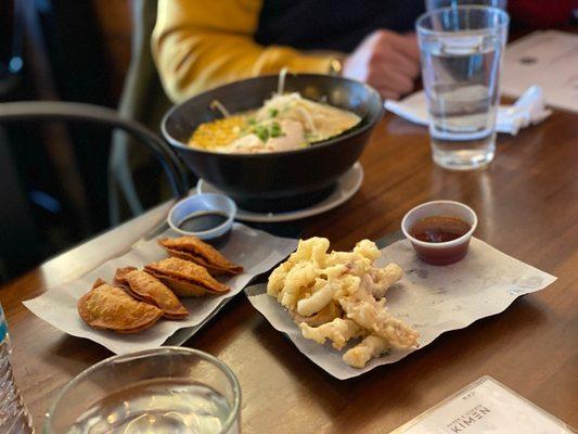 Ramen, Shrimp and Vegetable Tempura