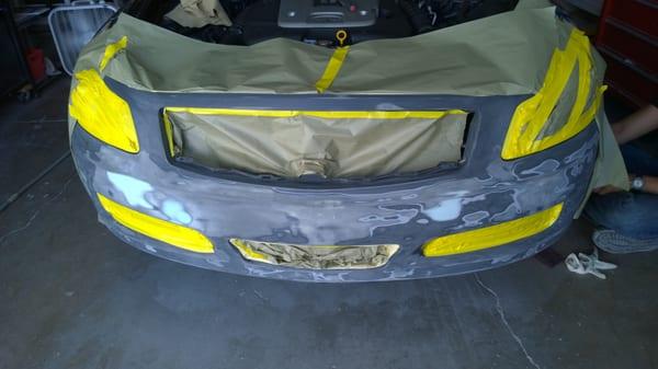 07 INFINIT G35, in process of repairing and repainting