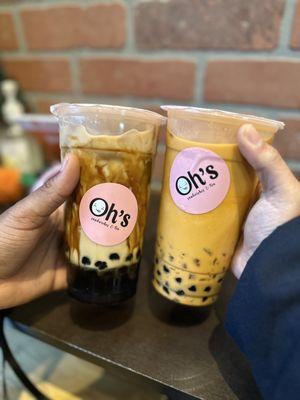 Thai Iced Brown Sugar Milk Tea with Boba