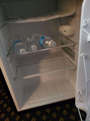 Clean fridge (water bottles are mine)