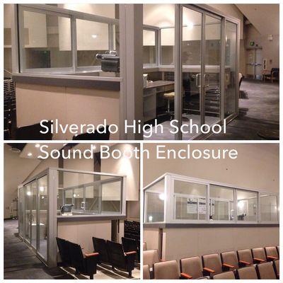 Silverado High School sound booth Enclosure