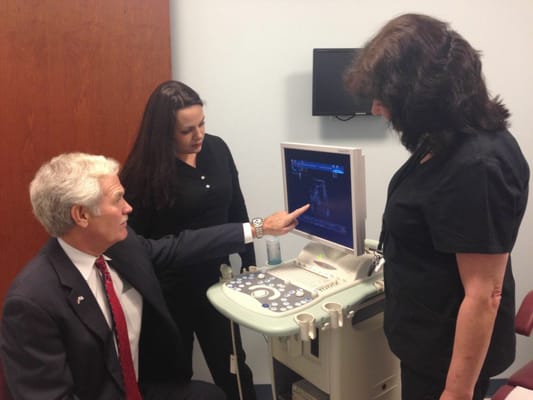 Dr. Kelley and our Medical Assistants hard at work!