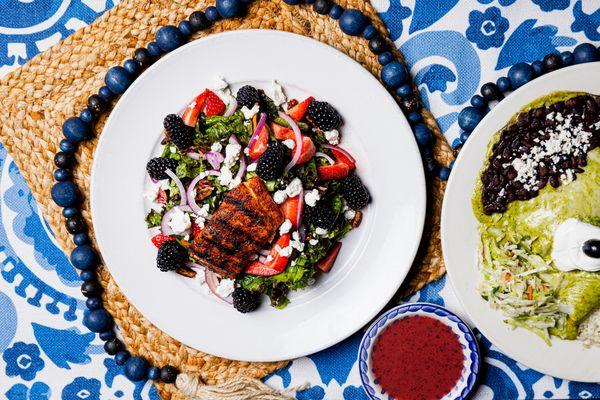 Salmon Berry Salad