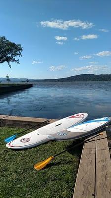 Paddle boarding on the Hudson