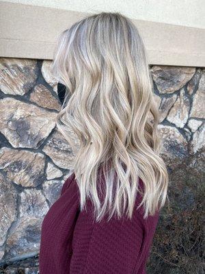 Dimensional Beige Blonde done by Stylist Renee