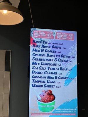 Menu as of 2/5/2023