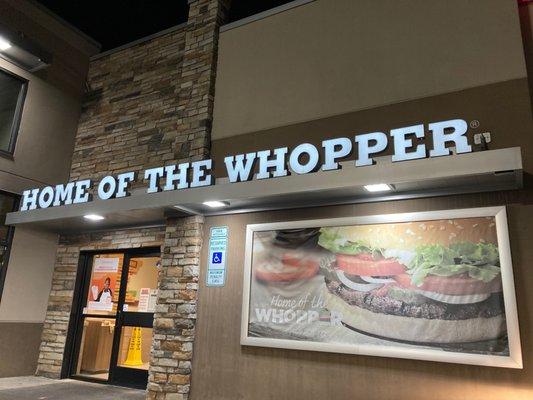 The entrance to Burger King on Jonestown Rd.