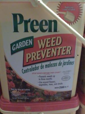 A large selection of fertilizer and weed prevention available at Clarkes.