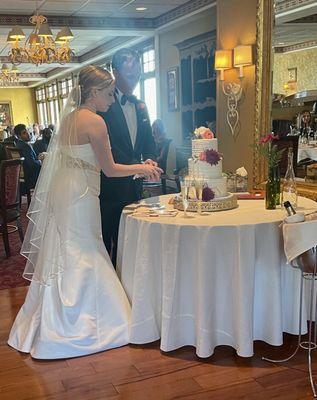 The traditional wedding cake.  Gorgeous and delicious.