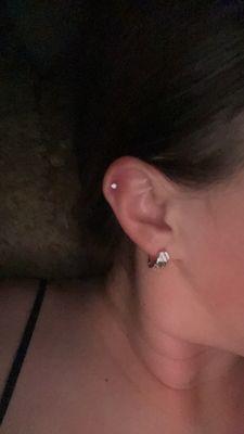 Fresh helix piercing