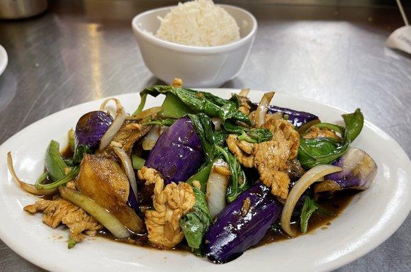 Thai Basil eggplant