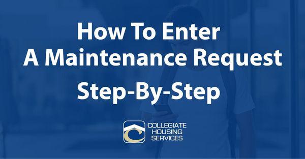 Letting us know about needed maintenance helps us speed up any inconveniences that may occur. Click https://bit.ly/CHS-mrvid to see how.