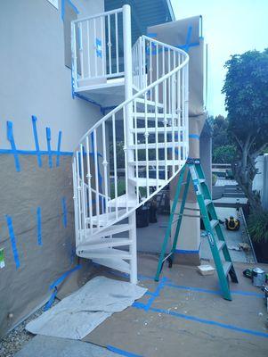 Paint stairs