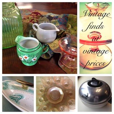 We receive donations daily, and often this includes beautiful vintage and antique furniture, dishes and clothing.