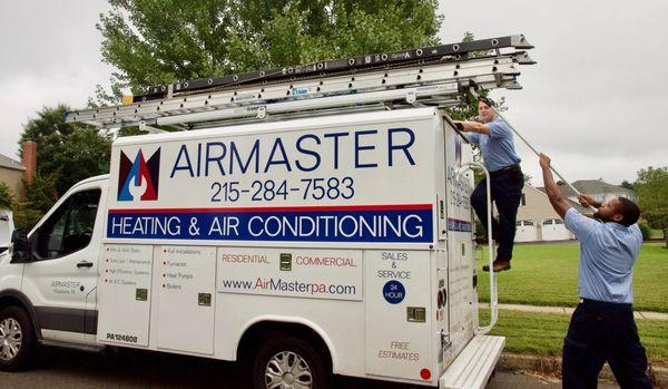 The AirMaster team on the job.