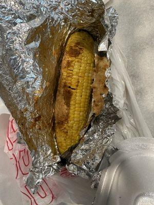 Cajun corn. It wasn't so Cajun or tasty