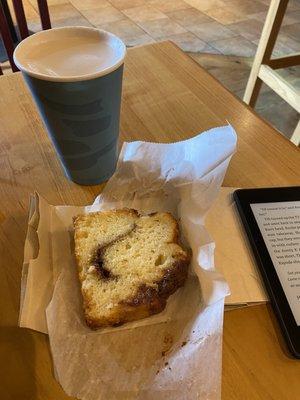 Spiced Chai Latte and Cinnamon Coffee Cake