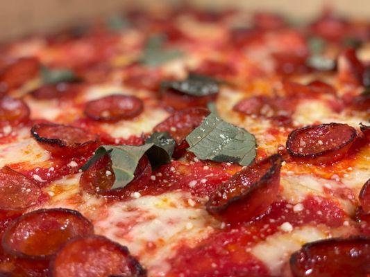 As good as it gets. Pepperoni pizza.