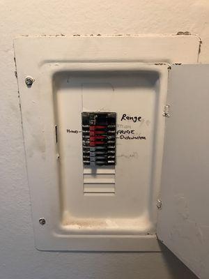 Old zinsco panel that was in much need of an upgrade