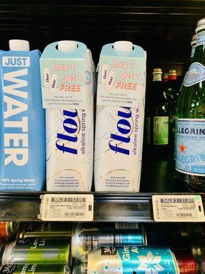 Flow Water-Natural electrolytes, 8.1pH spring water. Eco-sustainable package. Here at Whole Foods!