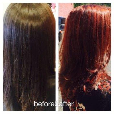 Waves Hair Salon color highlights cut style Palmbay NCG plaza