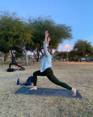 We have park yoga in Mitchell Park, October thru end of April!