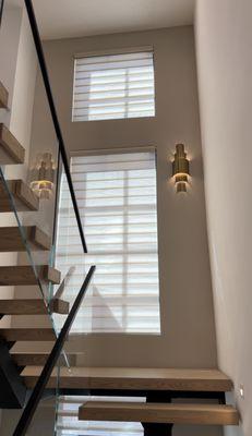 Elegant  light filtering with Pirouette Shades