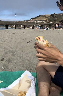 Enjoy the sando at the beach