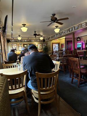 Charly's bar area. This is where we ate.