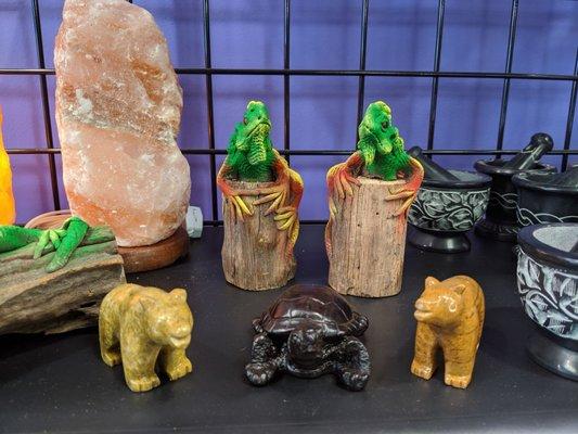 Carved critters